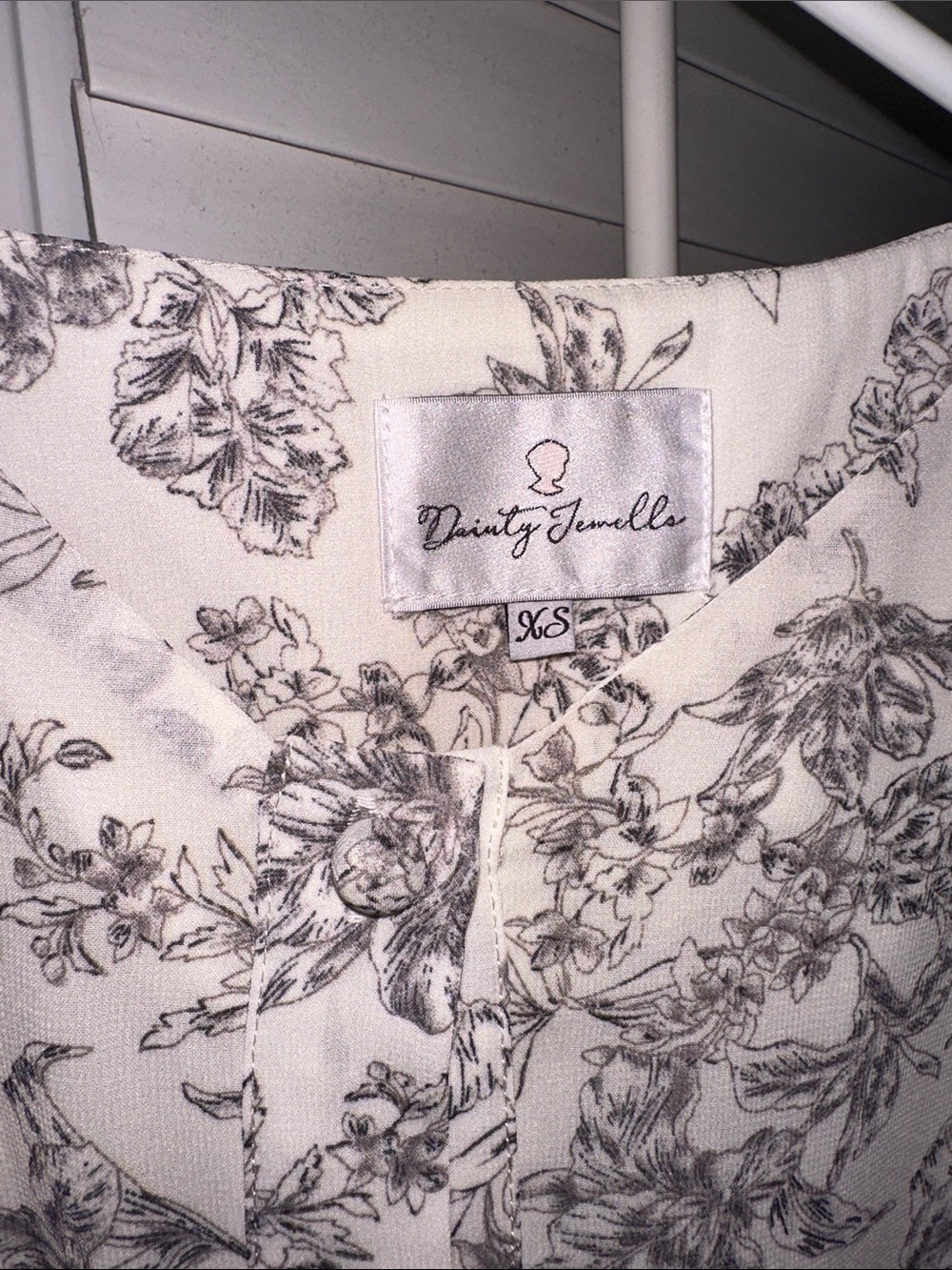 Dainty Jewells Taupe Floral Tiered Maxi Dress with Tie Waist - Picture 5 of 6